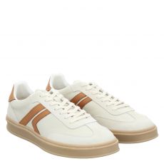  Fernando Strappa, Weiß, Glattleder-Sneaker in offwhite für Herren
