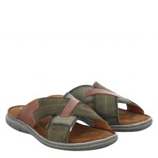  Stonewalk, Josef, Veloursleder-Pantolette in grün für Herren