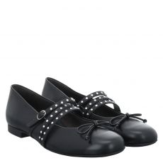  Paul Green Glattleder-Ballerina in schwarz für Damen