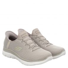  Skechers, Slip In: Summits, Textil-Slip-On in beige für Damen
