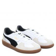  Puma, Palermo Lth, Glattleder-Sneaker in weiß für Herren