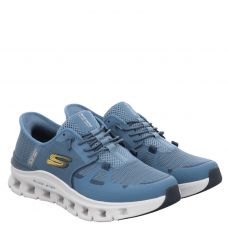  Skechers, Slip Ins Glide-step Pro, Textil-Slipper in blau für Herren