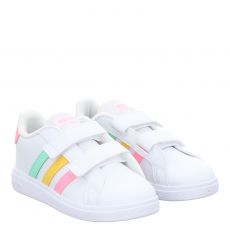  Adidas, Grand Court 2.0 Cf I, Kunstleder-Sneaker in weiß für Kinder