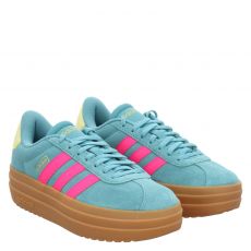  Adidas, Vl Court Bold, Veloursleder-Sneaker in türkis für Damen