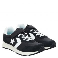  Converse, Omega Trainer Ox Blac, Veloursleder-Sneaker in schwarz für Kinder