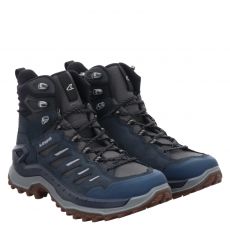  Lowa, Innovo Gtx Mid, Veloursleder-Wanderschuh in blau für Herren