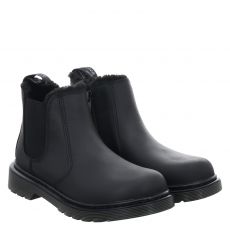  Dr.Martens, 2976 Leonore Mono, Fettleder-Winterstiefel in schwarz für Kinder
