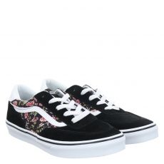  Vans, Brooklyn Ls Floral, Veloursleder-Sneaker in schwarz für Kinder