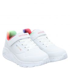  Skechers, Uno Lite - Rainbow Specks, Synthetik-Sneaker in weiß für Kinder