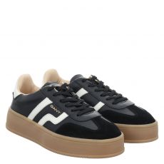  Gant, Cuzmani, Glattleder-Sneaker in schwarz für Damen
