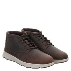  Timberland, Parker Street Mid, Fettleder-Schnürstiefel in braun für Herren