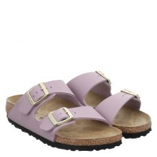  Birkenstock, Arizona Bf Faded Purple, Birko-Flor-Pantolette in lila für Damen
