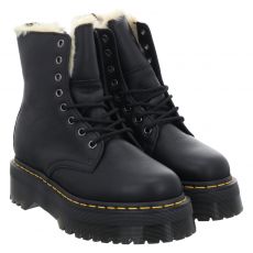  Dr.Martens, Jadon Fl, Glattleder-Schnürstiefel in schwarz für Damen