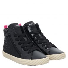  Geox, J Mirroless A -, Synthetik-Winterstiefel in schwarz für Kinder