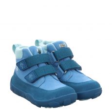  Affenzahn, Übergang Hai Leder Frindly, Veloursleder-Sneaker in blau für Kinder