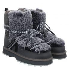  Emu, Blurred Teddy, Nubukleder-Chelsea in grau für Damen