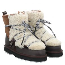  Emu, Blurred Teddy, Veloursleder-Chelsea in braun für Damen