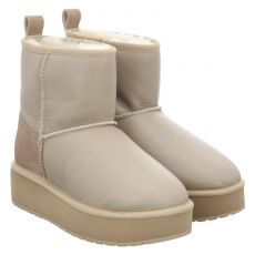  Emu, Stinger Mini Flatform Leather, Stiefeletten & Boots in beige für Damen