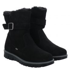  Imac Veloursleder-Winterstiefel in schwarz für Kinder