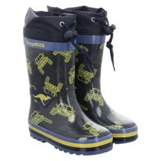  Kangaroos, K- Rain, Gummi (synth.)-Regenstiefel in blau für Kinder