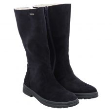  Daeumling Veloursleder-Winterstiefel in blau für Kinder