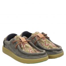  Satorisan, Kwahu Winter Fantasy, Veloursleder-Slip-On in khaki für Damen