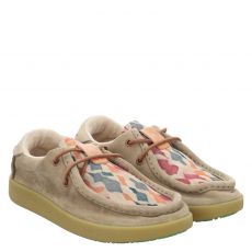  Satorisan, Kwahu Winter Fantasy, Veloursleder-Slip-On in taupe für Damen