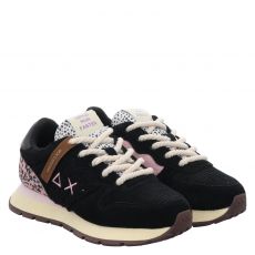  Sun68, Ally Winter, Veloursleder-Sneaker in schwarz für Damen