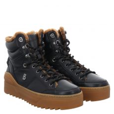  Bogner Schuhe, Bucharest 3 E, Glattleder-Schnürstiefel in schwarz für Herren