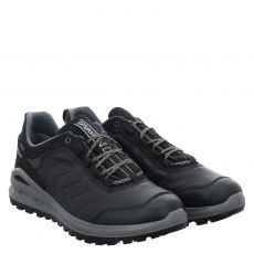  Grisport Glattleder-Halbschuh in schwarz für Herren