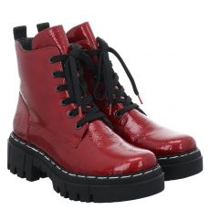 Rieker, Hwk Damen Stiefel, Schnürstiefel in rot für