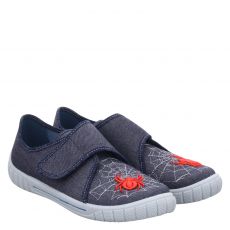  Superfit, Bill, Textil-Hausschuh in blau für Kinder