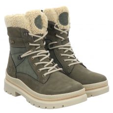  Remonte, Stiefelette, Veloursleder-Schnürstiefel in khaki für Damen