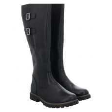  Remonte, Stiefelette, hoher Glattleder-Stiefel in schwarz für Damen