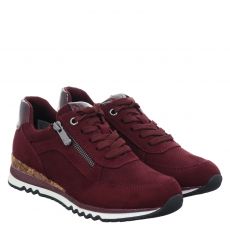  Marco Tozzi, Women Lace-up, Textil-Sneaker in bordeaux für Damen