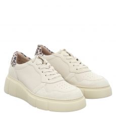  Paul Green, 0078-5401-018/sneaker, Glattleder-Halbschuh in beige für Damen
