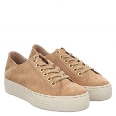  Paul Green, 0078-4790-738/pauls, Nubukleder-Halbschuh in braun für Damen