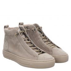  Paul Green, 0078-5283-058/pauls, Veloursleder-Sneaker in taupe für Damen