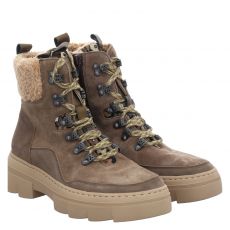  Waldläufer, Saiga-h, Nubukleder-Winterboots in taupe für Damen