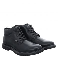  Bugatti, Caj, Glattleder-Schnürstiefel in schwarz für Herren