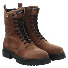  Tommy Hilfiger, Tronchetto, Veloursleder-Winterstiefel in braun für Kinder