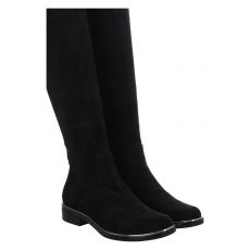  Caprice, Stretch-schaft, hoher Textil-Stiefel in schwarz für Damen