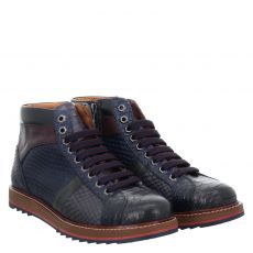  Exton Glattleder-Halbschuh in blau für Herren