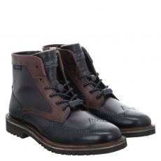  Bugatti, Seve, Glattleder-Schnürstiefel in blau für Herren