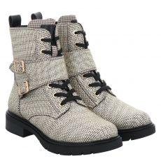  Marco Tozzi, Women Boots, Textil-Schnürstiefel in beige für Damen