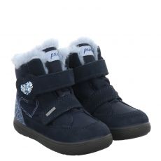  Primigi Veloursleder-Lauflernschuh in blau für Kinder