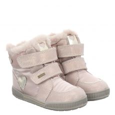  Primigi, Rot, Veloursleder-Lauflernschuh in rosé für Kinder