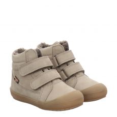  Froddo, Beige, Veloursleder-Lauflernschuh in taupe für Kinder