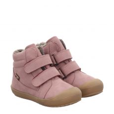 Froddo, Rot, Veloursleder-Lauflernschuh in rosé für Kinder