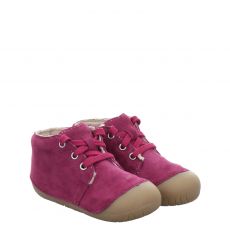  Richter, Rot, Veloursleder-Lauflernschuh in lila für Kinder